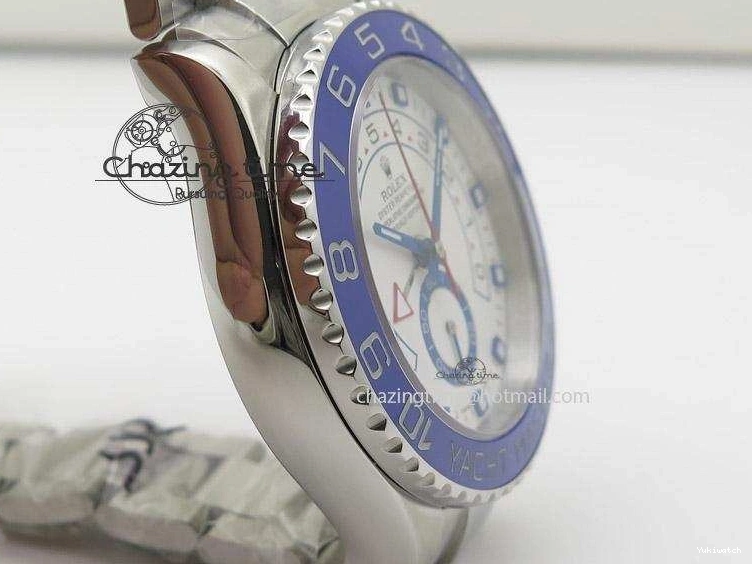 SS Dial A7750 on SS 116680 Bracelet YachtMaster II White 0423